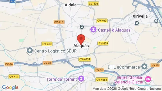 Apartments for rent i Alaquàs - kort over placeringen