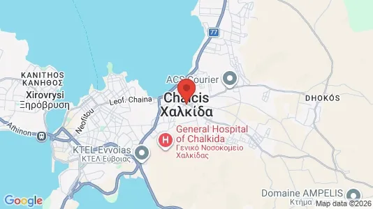 Apartments for rent i Chalcis - kort over placeringen