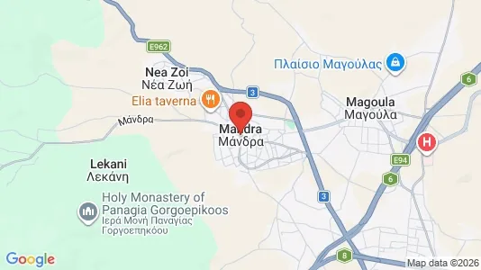 Apartments for rent in Mandra-Eidyllia - Photo from Google Street View