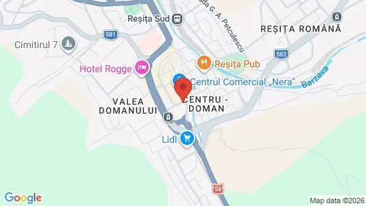 Apartments for rent i Reşiţa - kort over placeringen