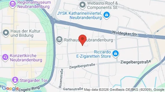 Apartments for rent i Mecklenburgische Seenplatte - kort over placeringen