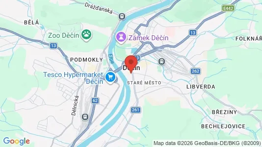 Apartments for rent in Děčín - Photo from Google Street View