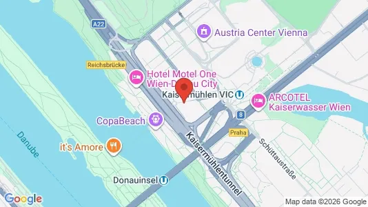 Apartments for rent i Vienna Donaustadt - kort over placeringen