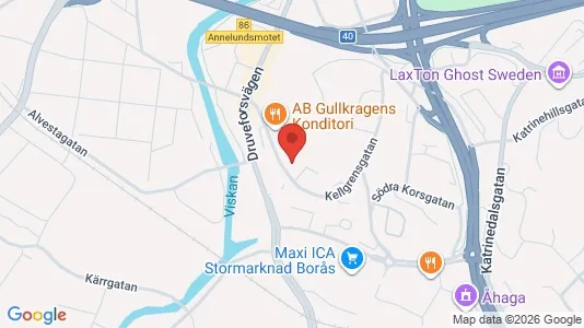 Apartments for rent i Borås - kort over placeringen