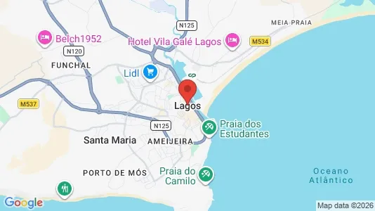 Apartments for rent i Lagos - kort over placeringen