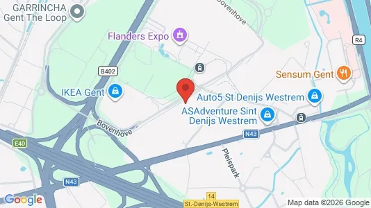 Apartments for rent i Gent Sint-Denijs-Westrem - kort over placeringen