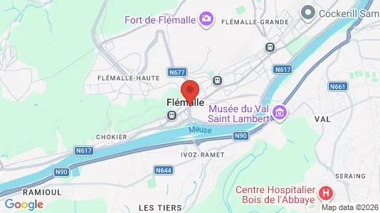 Apartments for rent i Flémalle - kort over placeringen