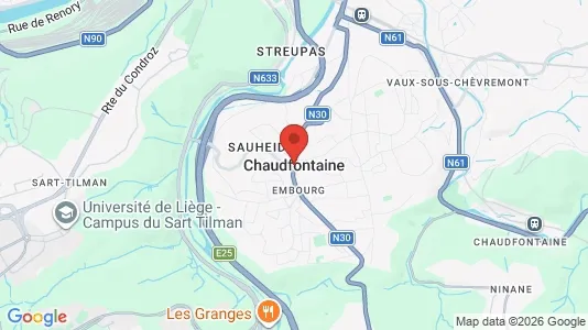 Houses for rent i Chaudfontaine - kort over placeringen