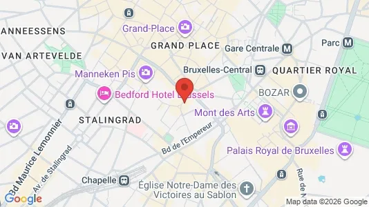 Apartments for rent i Stad Brussel - kort over placeringen