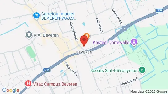 Apartments for rent i Beveren - kort over placeringen