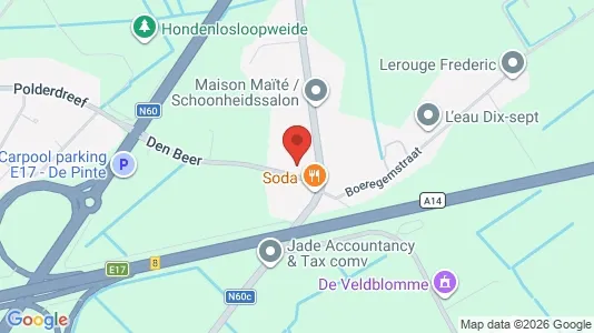 Apartments for rent i De Pinte - kort over placeringen
