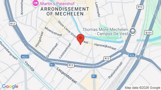 Apartments for rent i Mechelen - kort over placeringen
