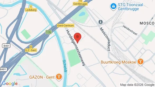 Apartments for rent i Gent Ledeberg - kort over placeringen