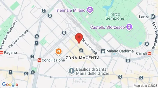 Apartments for rent i Milano Zona 1 - Centro storico - kort over placeringen
