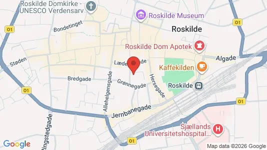 Apartments for rent i Roskilde - kort over placeringen