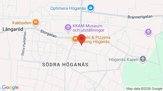 Apartments for rent i Höganäs - kort over placeringen