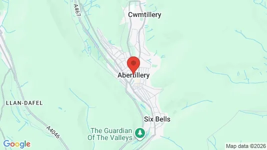 Apartments for rent i Abertillery - Gwent - kort over placeringen