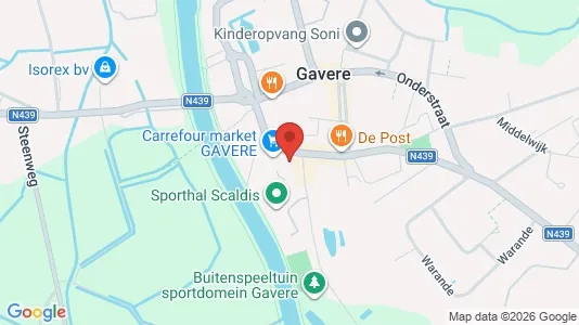 Apartments for rent i Gavere - kort over placeringen
