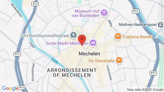 Apartments for rent i Mechelen - kort over placeringen
