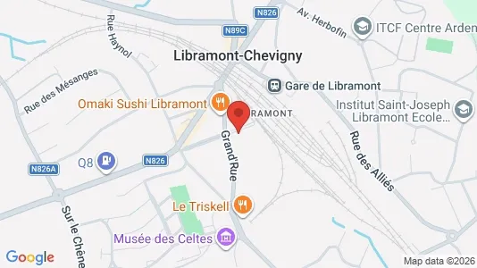 Apartments for rent i Libramont-Chevigny - kort over placeringen