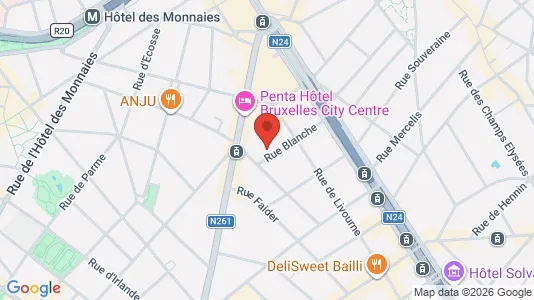Apartments for rent i Brussels Sint-Gillis - kort over placeringen