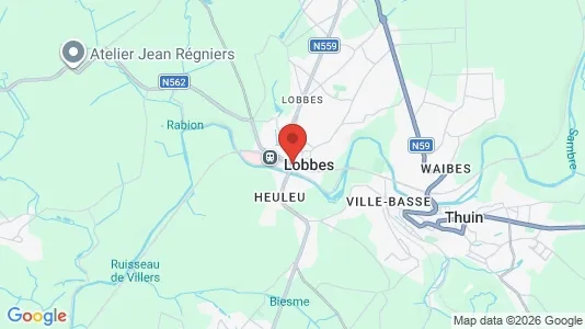 Apartments for rent i Lobbes - kort over placeringen