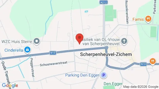 Apartments for rent i Scherpenheuvel-Zichem - kort over placeringen