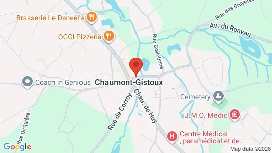 Apartments for rent i Chaumont-Gistoux - kort over placeringen