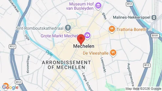 Apartments for rent i Mechelen - kort over placeringen