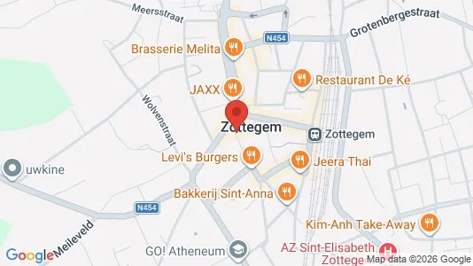 Apartments for rent i Zottegem - kort over placeringen