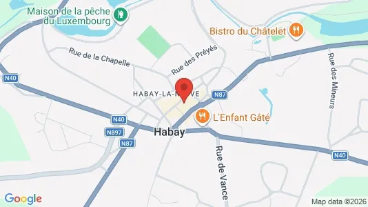 Apartments for rent i Habay - kort over placeringen
