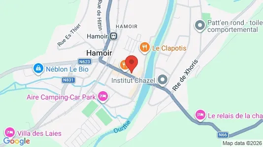 Apartments for rent i Hamoir - kort over placeringen