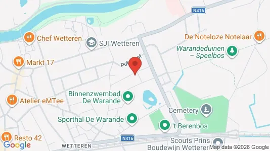 Apartments for rent i Wetteren - kort over placeringen