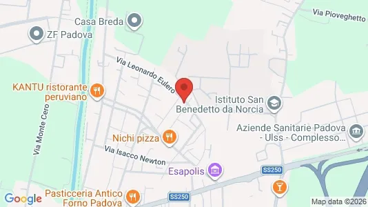 Rooms for rent i Padua - kort over placeringen