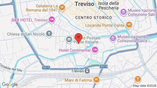 Apartments for rent i Treviso - kort over placeringen