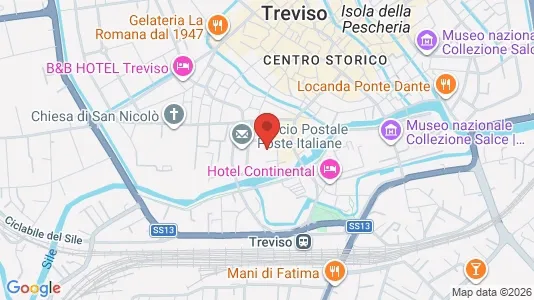 Apartments for rent i Treviso - kort over placeringen