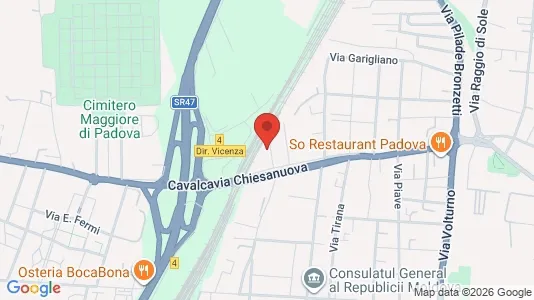 Rooms for rent i Padua - kort over placeringen