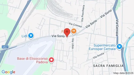 Rooms for rent i Padua - kort over placeringen