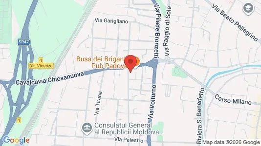 Rooms for rent i Padua - kort over placeringen