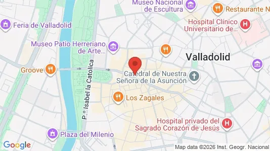 Apartments for rent i Valladolid - kort over placeringen