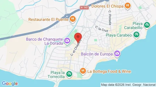 Apartments for rent i Nerja - kort over placeringen