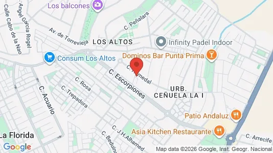 Apartments for rent i Orihuela - kort over placeringen