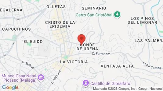 Apartments for rent i Málaga - kort over placeringen