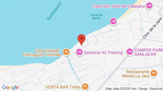 Apartments for rent i Sanlúcar de Barrameda - kort over placeringen