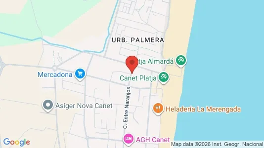 Apartments for rent i Canet d'En Berenguer - kort over placeringen