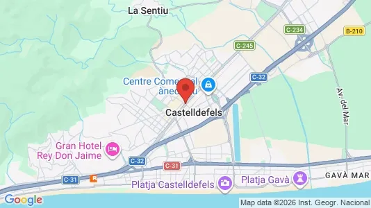 Houses for rent i Castelldefels - kort over placeringen