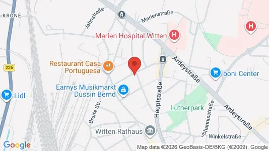 Apartments for rent i Ennepe-Ruhr-Kreis - kort over placeringen