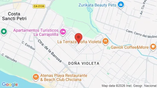 Apartments for rent i Chiclana de la Frontera - kort over placeringen