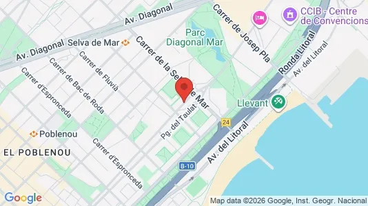 Apartments for rent i Barcelona Sant Martí - kort over placeringen