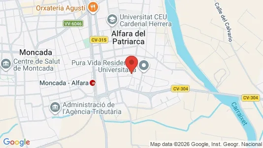 Rooms for rent i Alfara del Patriarca - kort over placeringen